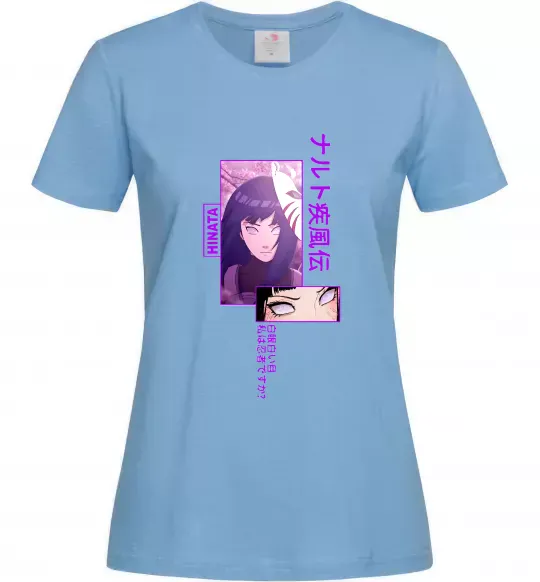 Женская футболка Хіната Голубой фото