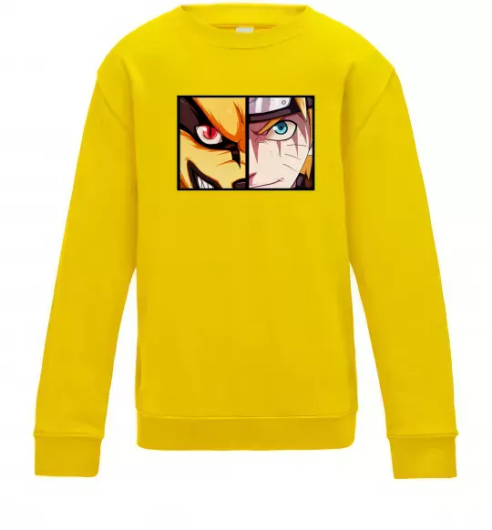 Дитячий світшот Курама vs Наруто Сонячно жовтий фото