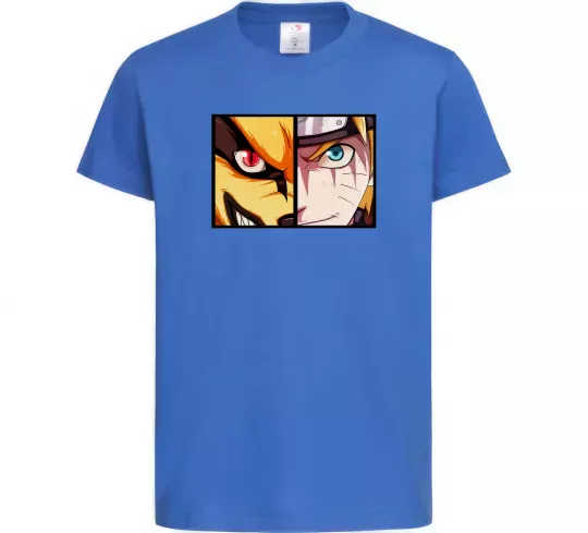 Дитяча футболка Курама vs Наруто Яскраво-синій фото