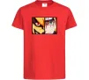 Дитяча футболка Курама vs Наруто Червоний фото