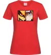 Жіноча футболка Курама vs Наруто Червоний Жіноча футболка Курама vs Наруто Червоний фото