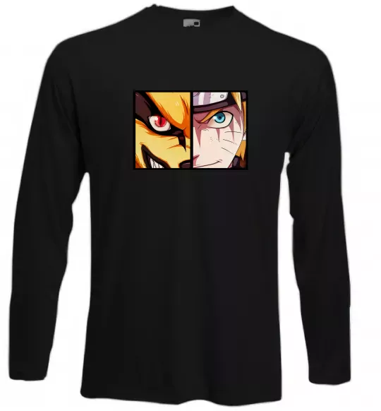 Лонгслів Курама vs Наруто Чорний фото