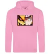 Женская толстовка (худи) Курама vs Наруто Розовый фото