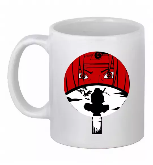 Чашка керамічна Ітачі Учіха коло Білий фото