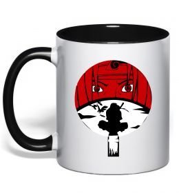 Чашка з кольоровою ручкою Ітачі Учіха коло