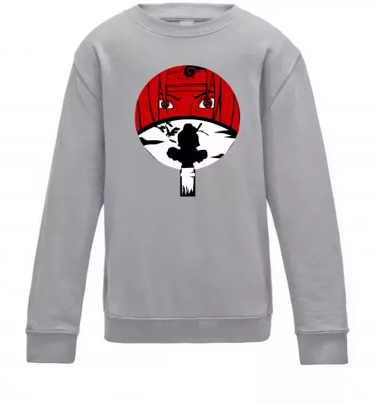 Дитячий світшот Ітачі Учіха коло Сірий меланж фото