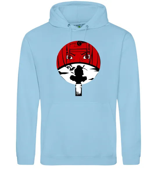Мужская толстовка (худи) Ітачі Учіха коло Голубой фото