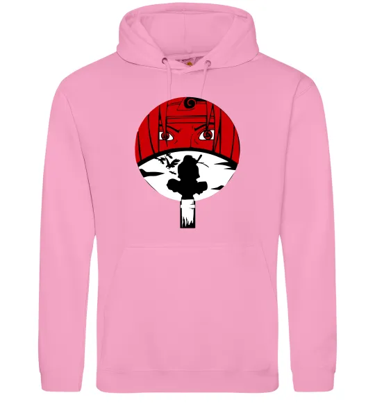 Женская толстовка (худи) Ітачі Учіха коло Розовый фото