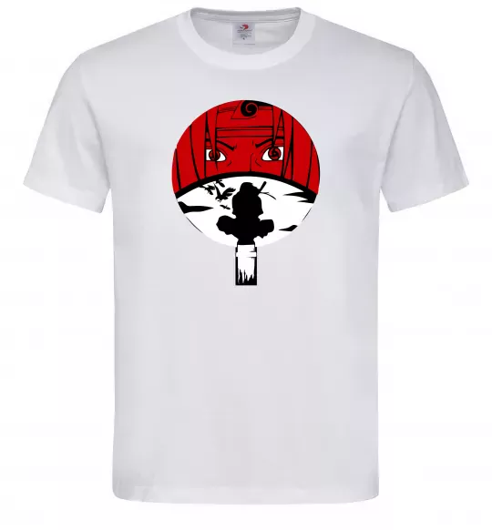 Чоловіча футболка Ітачі Учіха коло Білий фото