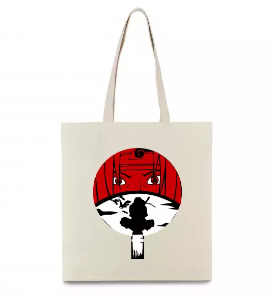 Еко-сумка Ітачі Учіха коло Бежевий фото