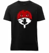 Мужская премиум футболка Ітачі Учіха коло Черный фото