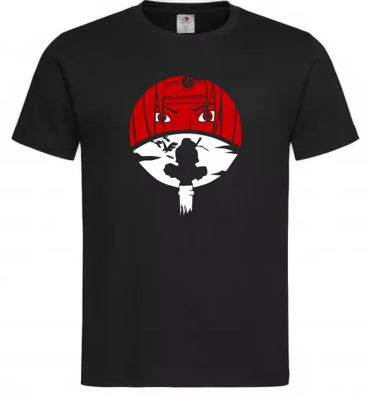 Чоловіча футболка Ітачі Учіха коло Чорний фото