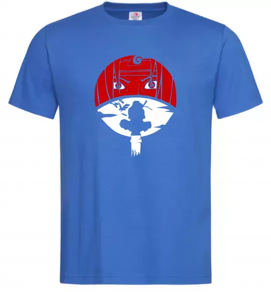Чоловіча футболка Ітачі Учіха коло Яскраво-синій фото