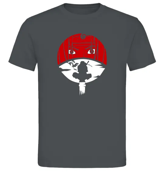 Чоловіча футболка Ітачі Учіха коло Графіт фото