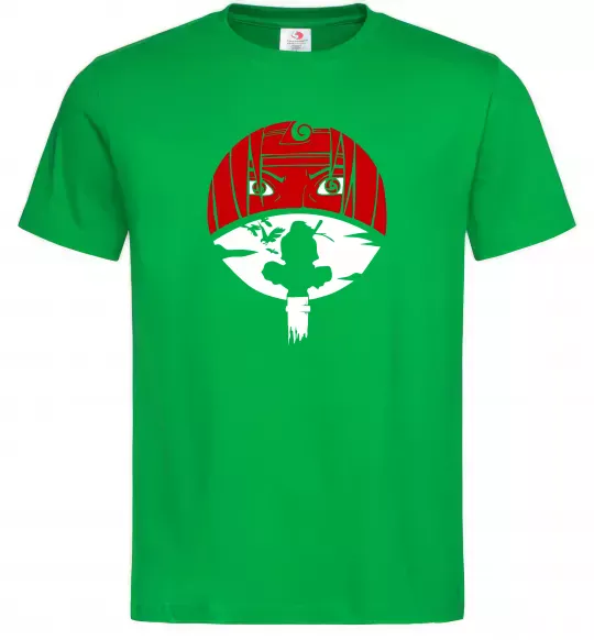 Чоловіча футболка Ітачі Учіха коло Зелений фото