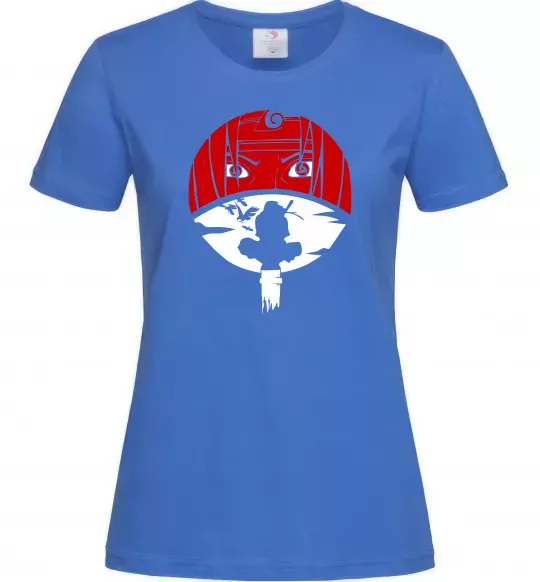 Жіноча футболка Ітачі Учіха коло Яскраво-синій фото