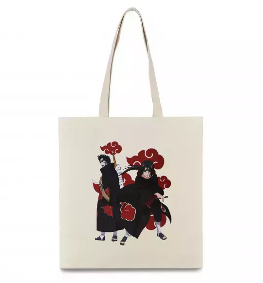 Еко-сумка Ітачі і Кісаме Бежевий фото