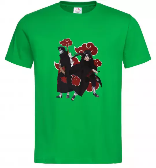 Мужская футболка Ітачі і Кісаме Зеленый фото