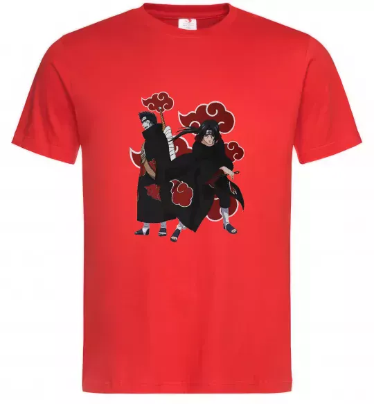 Мужская футболка Ітачі і Кісаме Красный фото