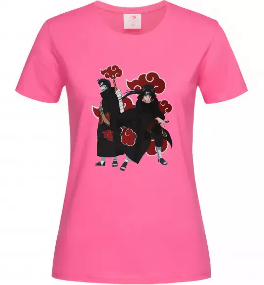Женская футболка Ітачі і Кісаме Ярко-розовый фото