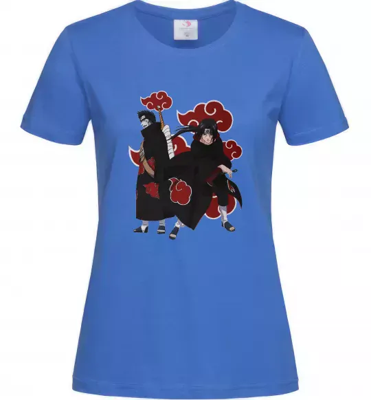 Женская футболка Ітачі і Кісаме Ярко-синий фото
