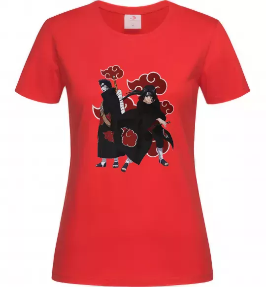 Женская футболка Ітачі і Кісаме Красный фото