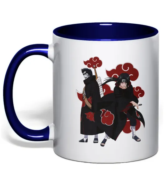 Чашка с цветной ручкой Ітачі і Кісаме Глубокий темно-синий фото