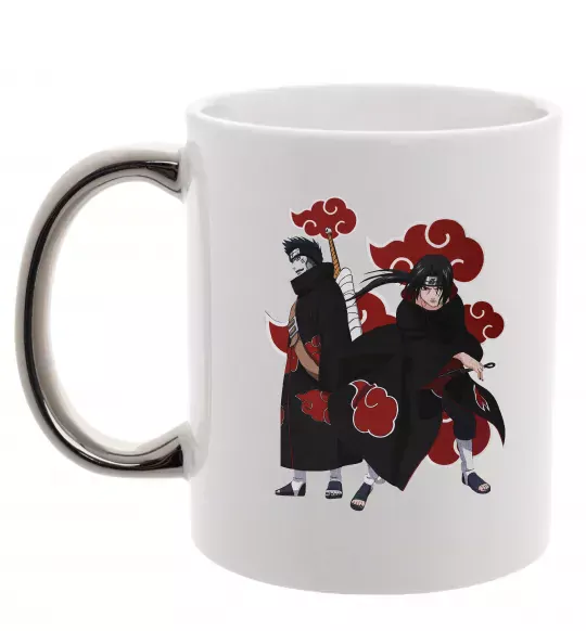 Чашка с цветной ручкой Ітачі і Кісаме Серебро фото