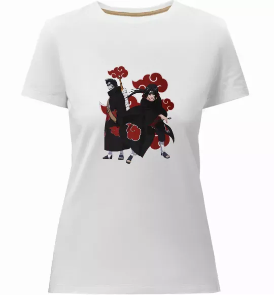 Женская премиум футболка Ітачі і Кісаме Белый фото