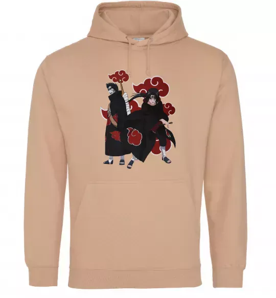 Женская толстовка (худи) Ітачі і Кісаме Песочный фото