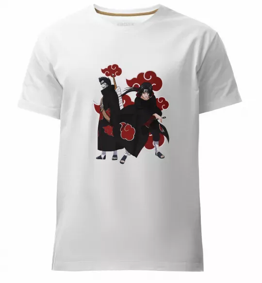 Мужская премиум футболка Ітачі і Кісаме Белый фото