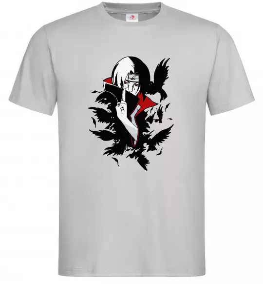 Чоловіча футболка Ітачі ворони Сірий фото