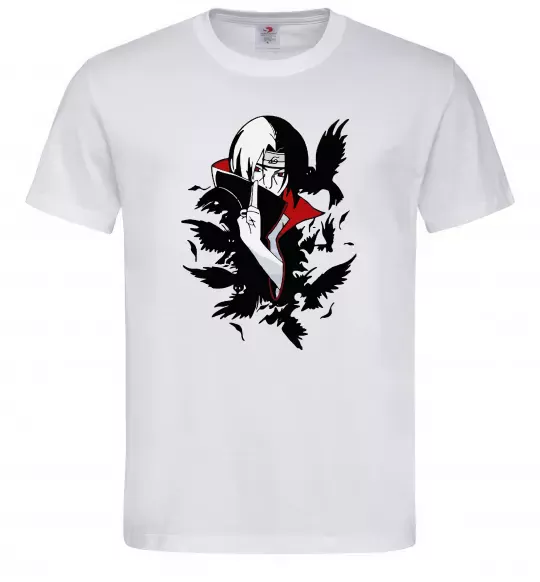 Чоловіча футболка Ітачі ворони Білий фото