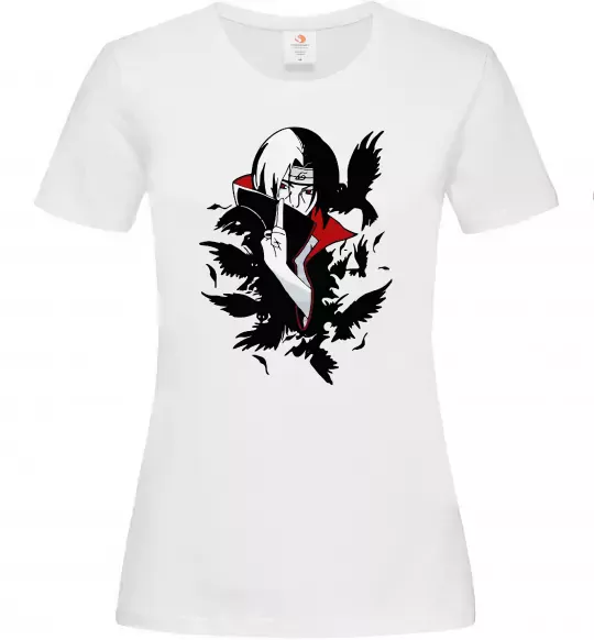 Жіноча футболка Ітачі ворони Білий фото