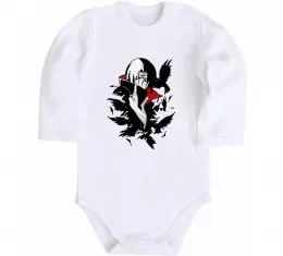 Детский боди Ітачі ворони Белый фото