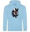 Мужская толстовка (худи) Ітачі ворони Голубой фото