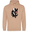 Жіноча толстовка (худі) Ітачі ворони Пісочний Жіноча толстовка (худі) Ітачі ворони Пісочний фото