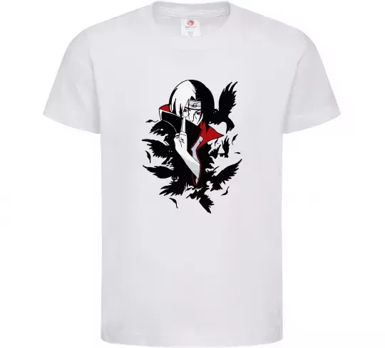 Детская футболка Ітачі ворони Белый фото