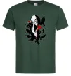 Чоловіча футболка Ітачі ворони Темно-зелений фото
