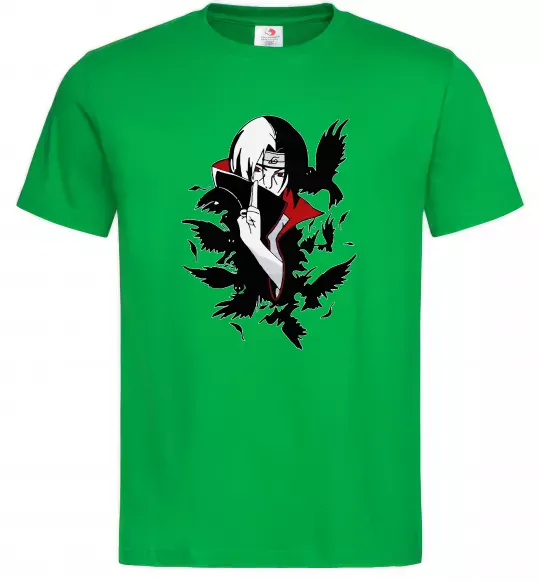 Чоловіча футболка Ітачі ворони Зелений фото