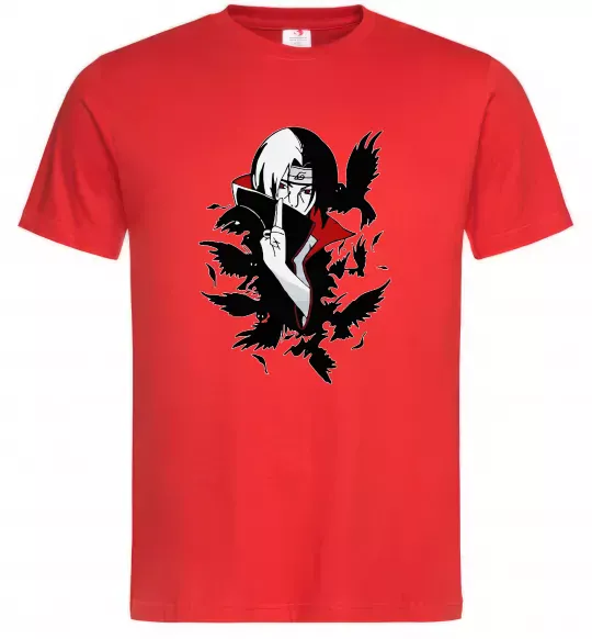 Чоловіча футболка Ітачі ворони Червоний фото