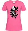 Жіноча футболка Ітачі ворони Яскраво-рожевий фото