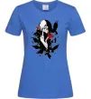 Жіноча футболка Ітачі ворони Яскраво-синій фото