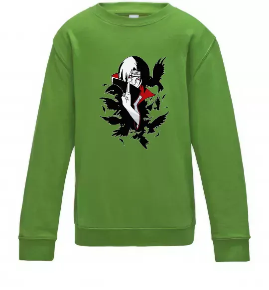 Детский Свитшот Ітачі ворони Лаймовый фото