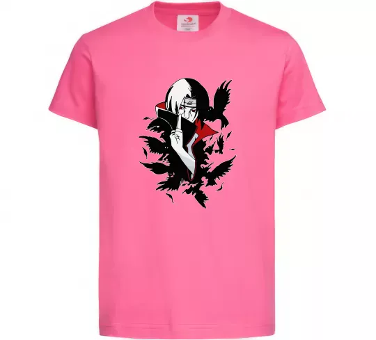 Детская футболка Ітачі ворони Ярко-розовый фото