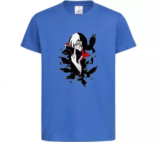 Детская футболка Ітачі ворони Ярко-синий фото