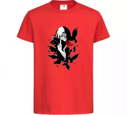 Детская футболка Ітачі ворони Красный фото