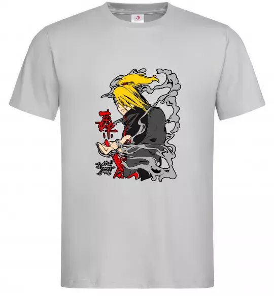 Чоловіча футболка Дейдара Сірий фото