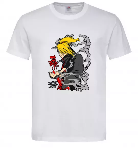 Чоловіча футболка Дейдара Білий фото