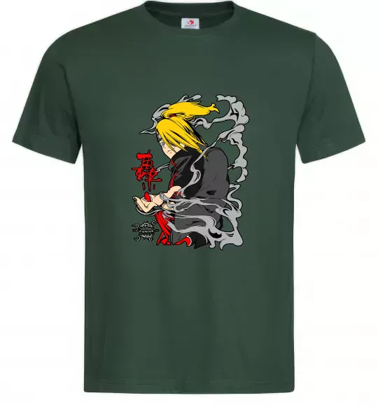 Чоловіча футболка Дейдара Темно-зелений фото